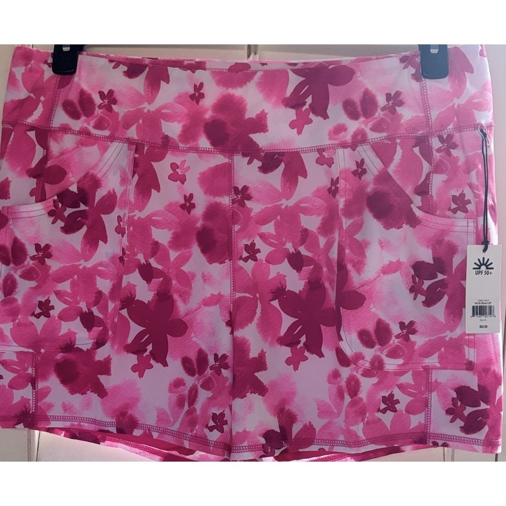 Jofit Pull On Golf Shorts XL  Women's  Pretty In Pink Stretch NWT‎ $92 Pockets
